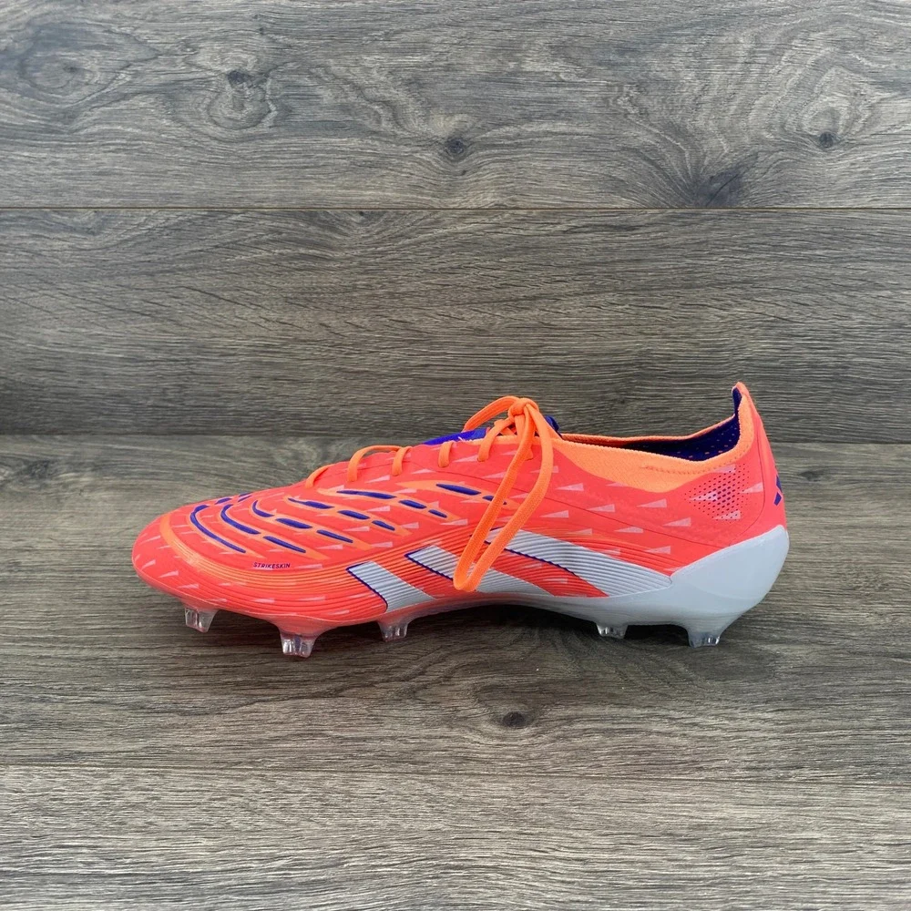 Adidas Predator Elite FG Soccer Cleats Mens 9.5 Solar Red JI1083 Strikeskin